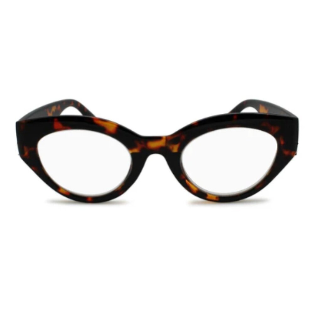 2 See Life Prescription Strength Bold Cat Eye Reading Glasses in Tortoise